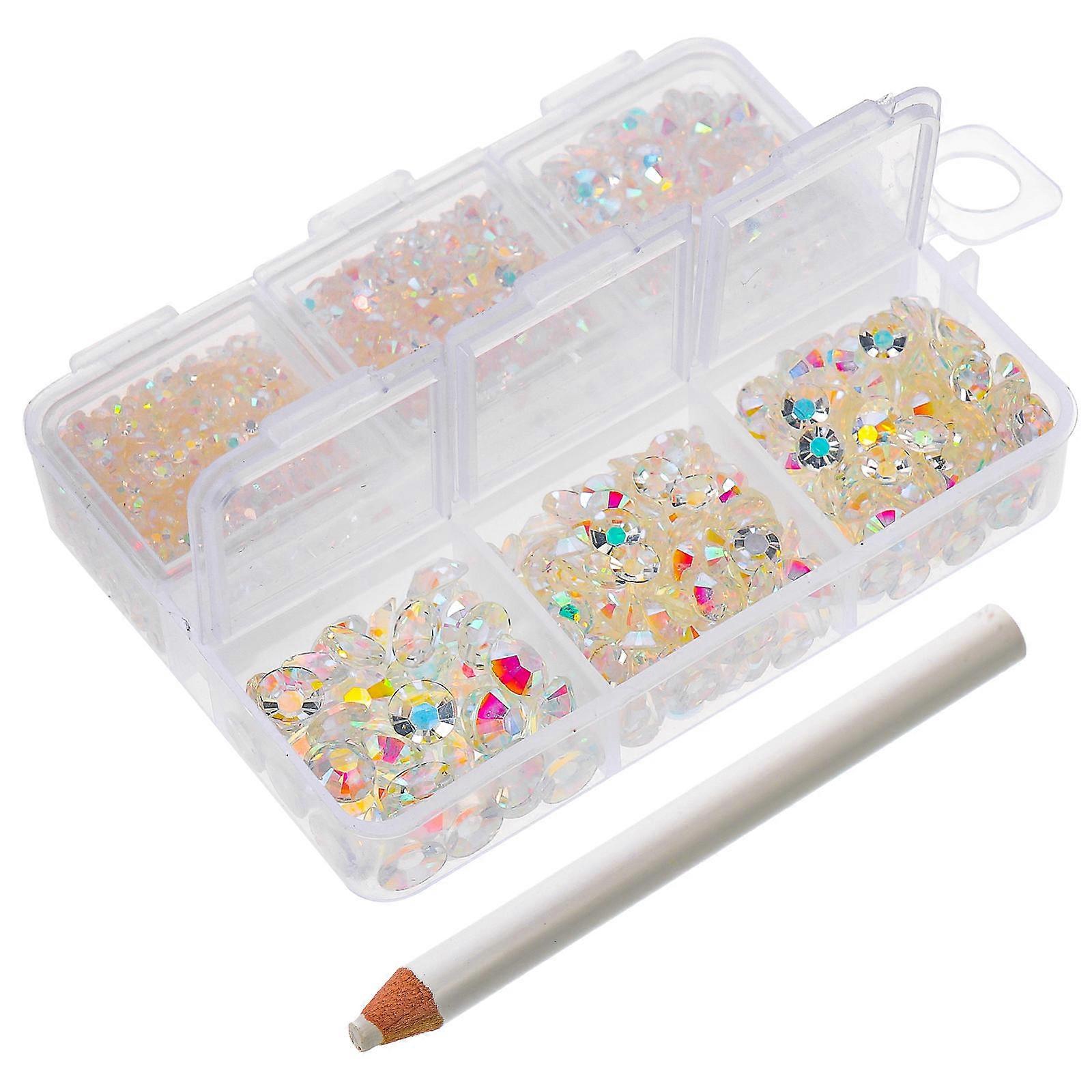 White Resin for Crafts and Decor Lightweight Easy to Use with Glue 6Grids Box