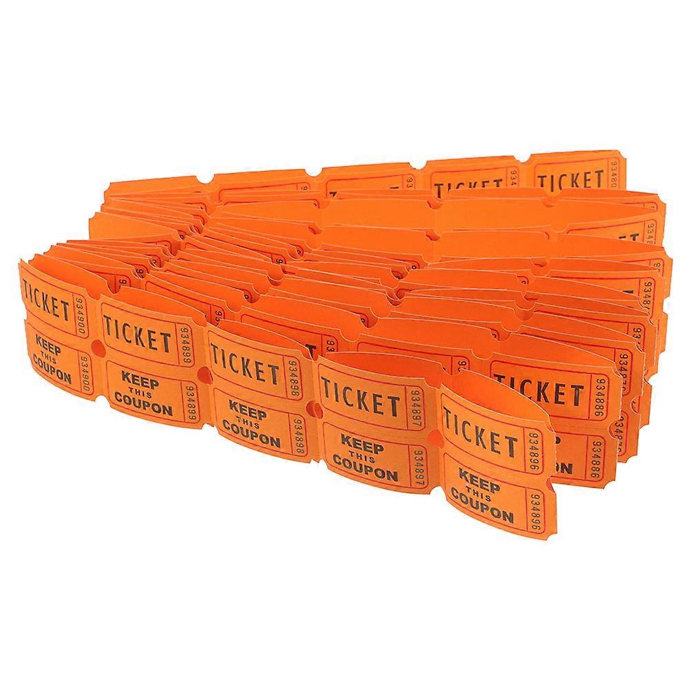 200pcs Amusement Park Raffle Tickets Consecutively Numbered Paper Tickets