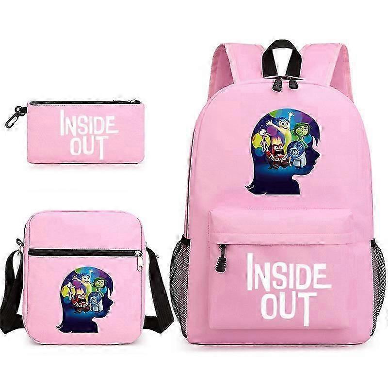 Inside Out 2 School Bag Backpack Pencil Case Shoulder Bag Three-piece Set _12