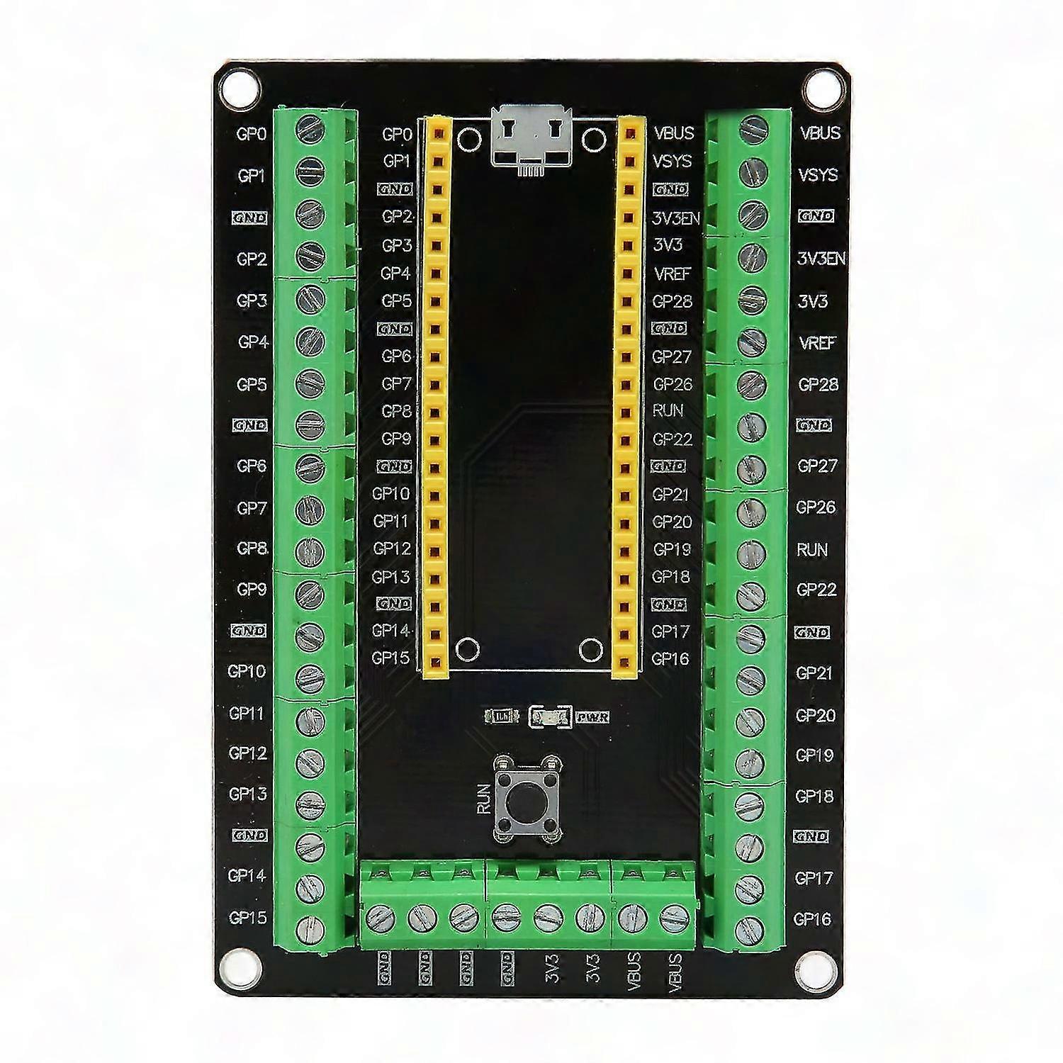 Raspberry Pi Pico-ekspansjonskort med GPIO Terminal Breakout for utvikling