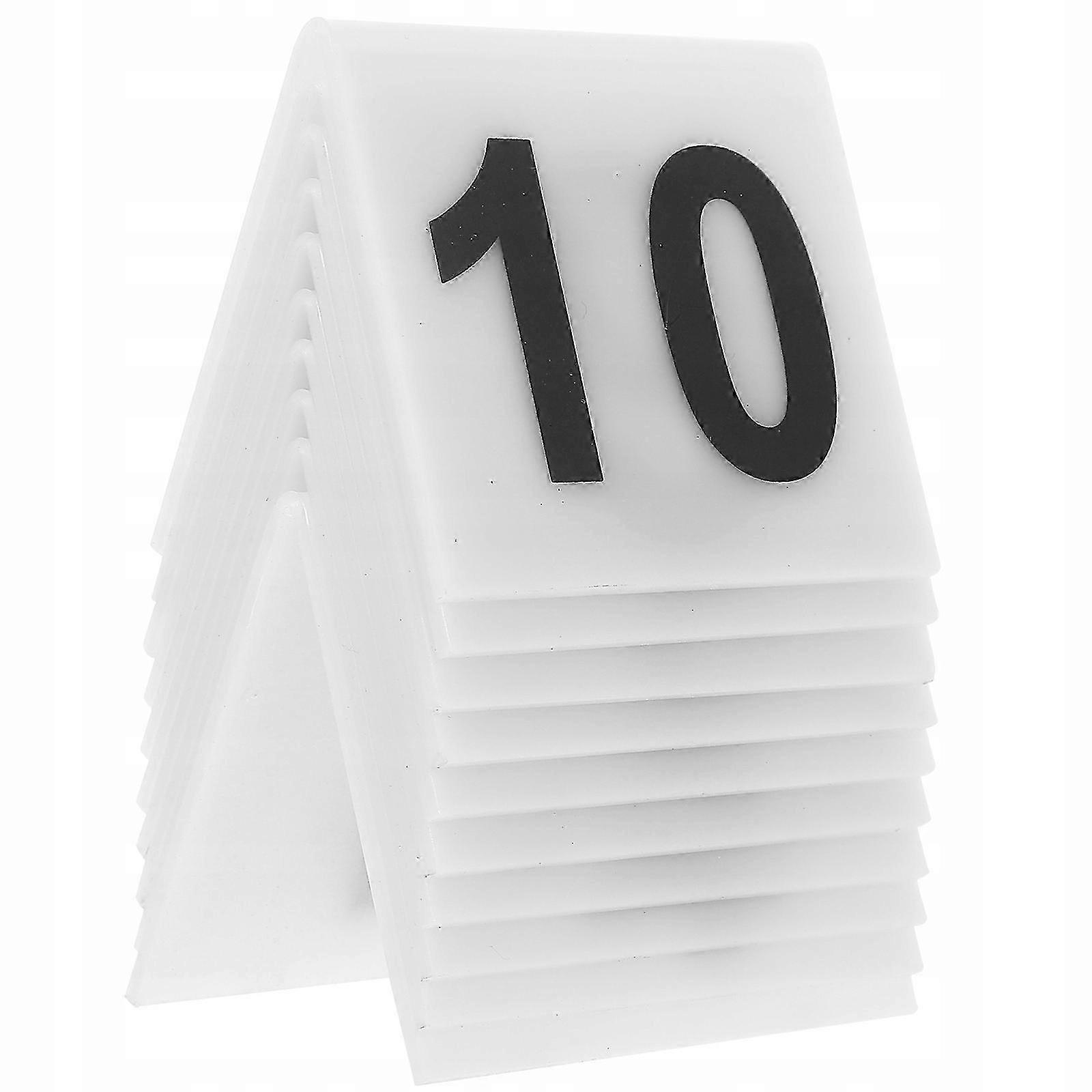 Table Number Plates. Triangular Desk Accessories