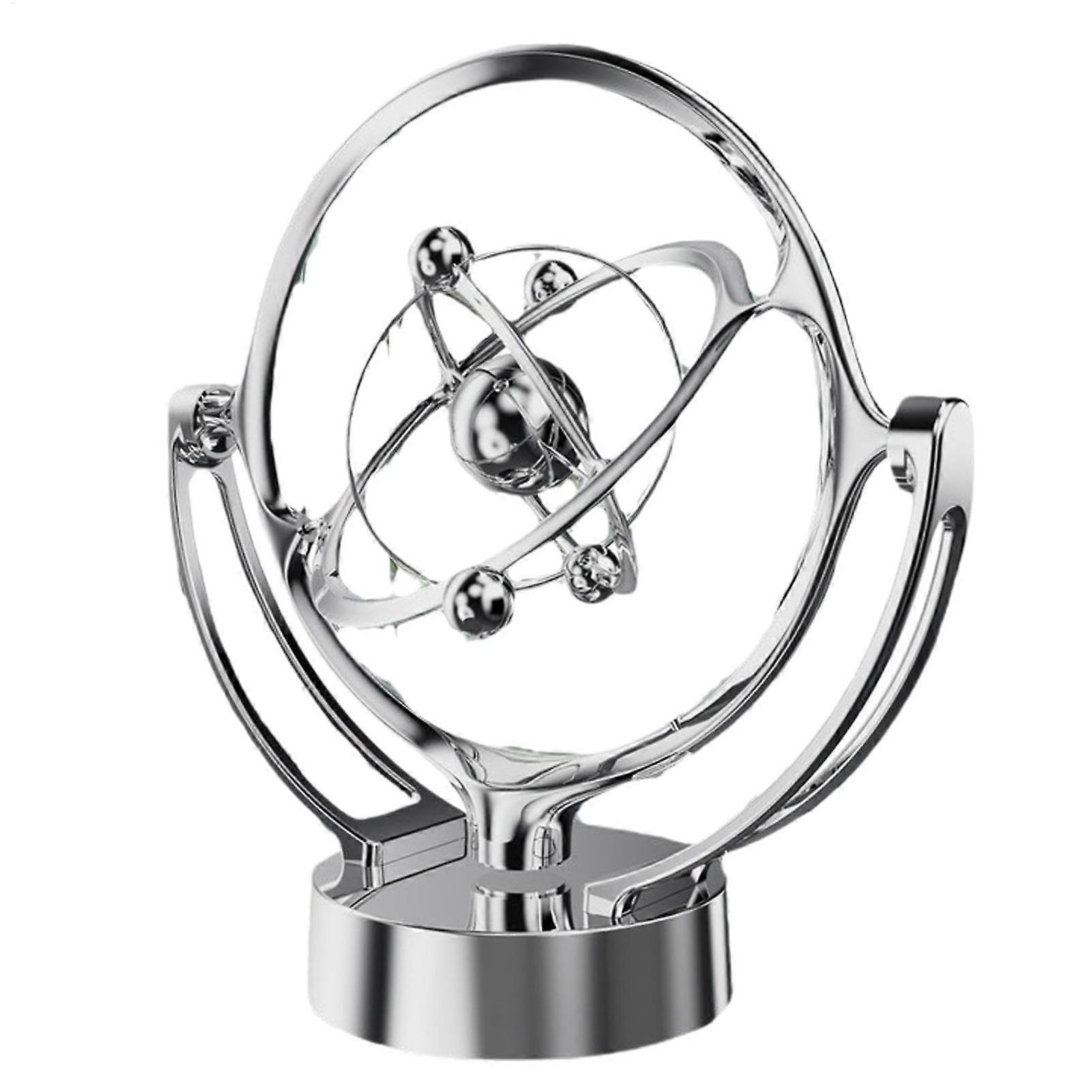 Perpetuum Mobile Toy, Perpetuum Mobile Desk Toy, Kinetic Art Earth Model, Scientific Physics Gadget, Earth Educational Earth Science Table Toy