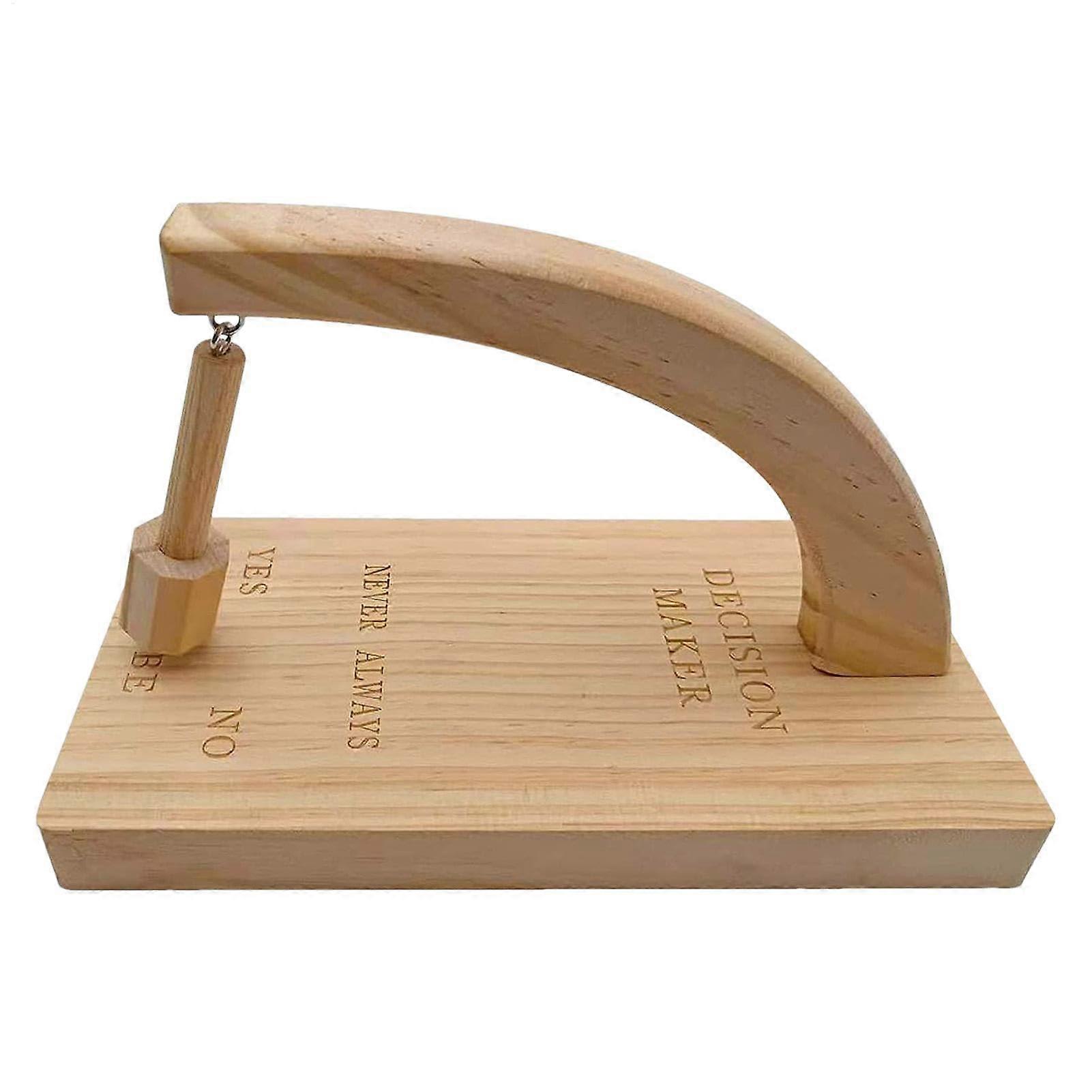 Decision Makers Magnetic Pendulum Desk Decision Maker Creative Wooden Desktop Tool