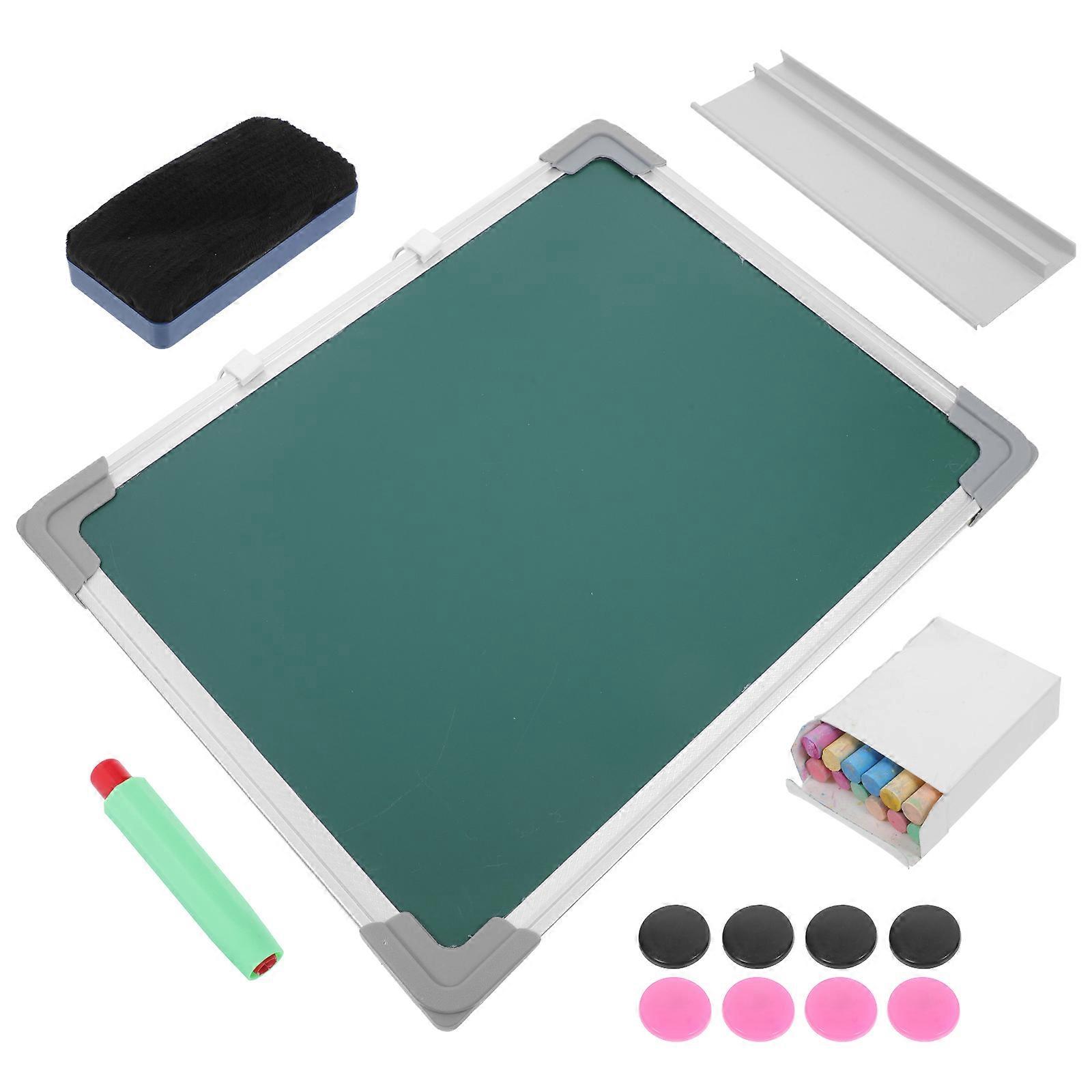 Erasable Message Chalkboard Magnetic Attachment Classroom General Users Green Plastic 40.00X30.00X2.00CM 1Set