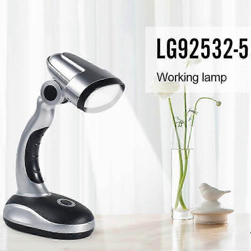 12 Led Portable Lamp Desk Work Home Office Reading Computer Bedside Table Camping Flexible Wireless Cordless Bright Light Battery Powered Torch