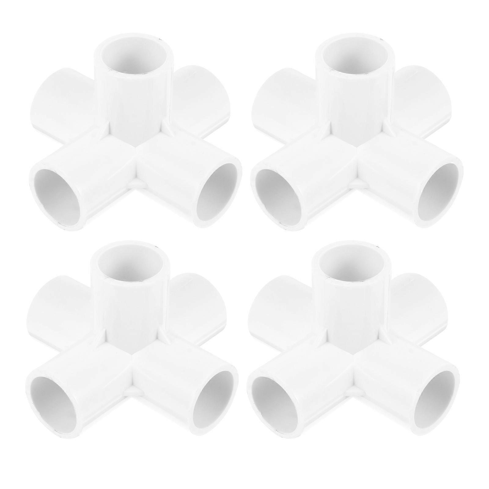 4pcs PVC Elbow Fittings for Water Tubes – Ideal for DIY Furniture, Garden Shelving, and Pool Support Frames – UV Resistant, Impact Resistant, Tolerant