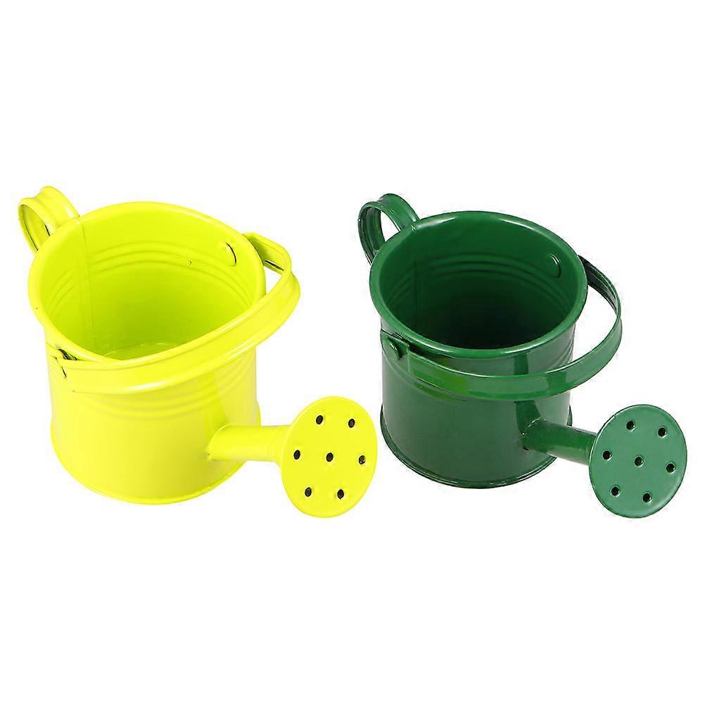 2pcs Watering Pots Durable Home Watering Can With Long Spout For Plants Material Capacity Colors
