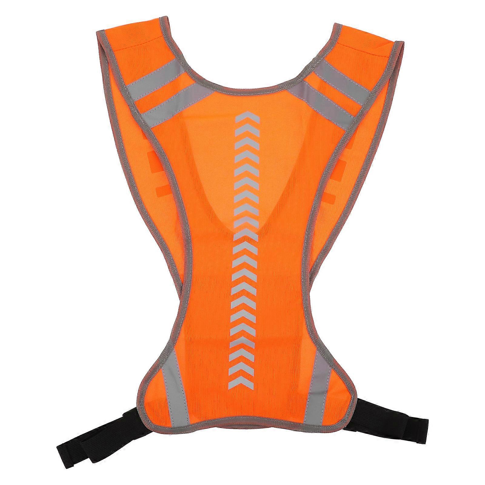 夜间步行背心反光齿轮摩托车户外爱好者 45x32.5x0.2 厘米 1 件