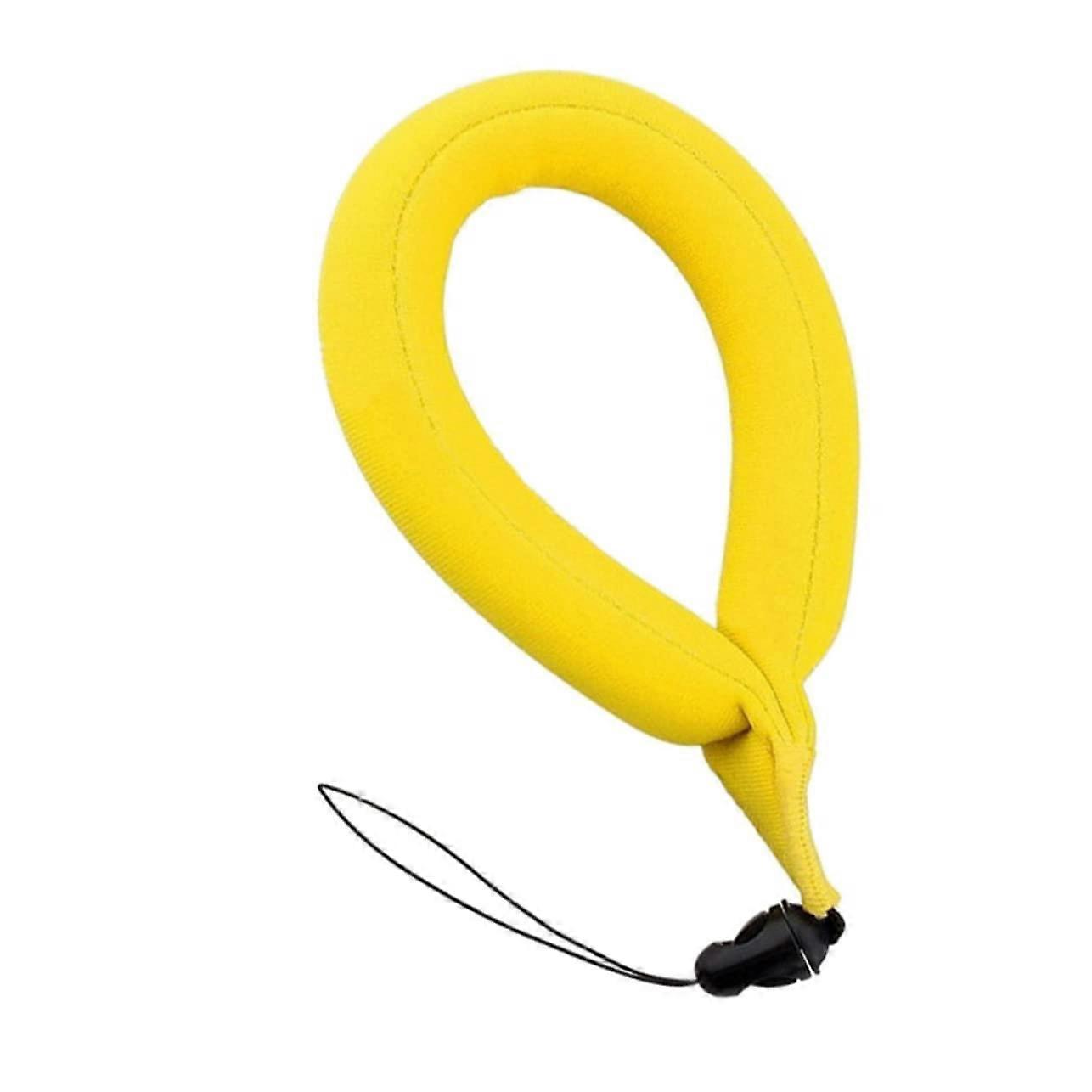 2 Pieces Waterproof Camera Float Strap Universal Floating Wristband for Underwater Cameras and Smartphones Yellow Ideal for Snorkeling and Diving