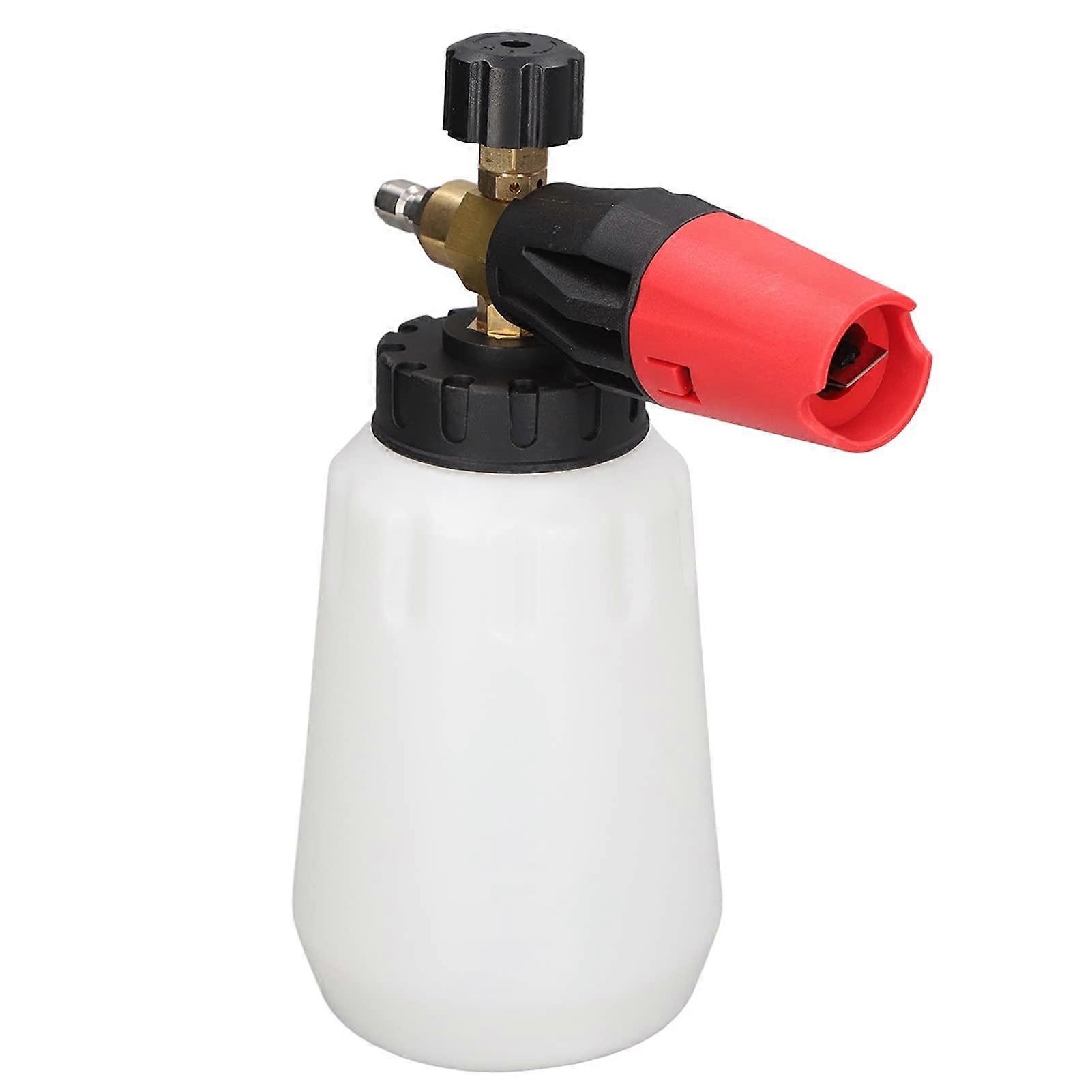 Foam cannon with adjustable nozzle, adjustable foam spray gun with 1/4inch quickconnect fitting, pressure washer foam cannon washing kit