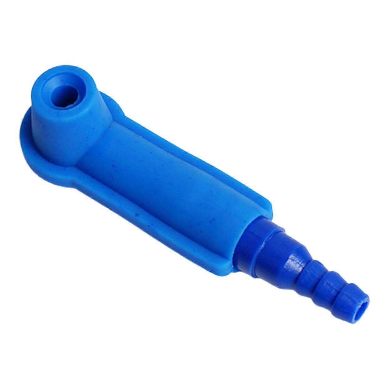 Hose Connector Brake Fluid Change Tool for Trucks, Plastic Blue Brake Oil Changer Adapter, Compatible with Most Vehicles