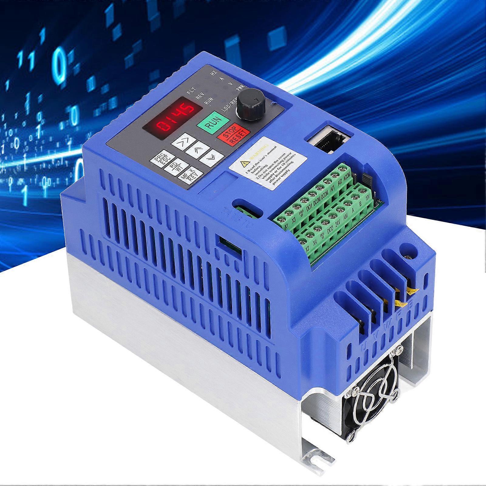 Variable Frequency Drive Single Phase 220V AC Input 3 Phase 0‑220V AC Output 1.5KW VFD