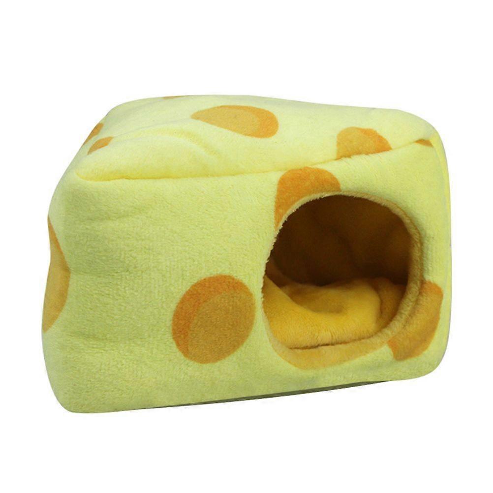 Nid d'hiver chaud pour hamster en forme de fromage