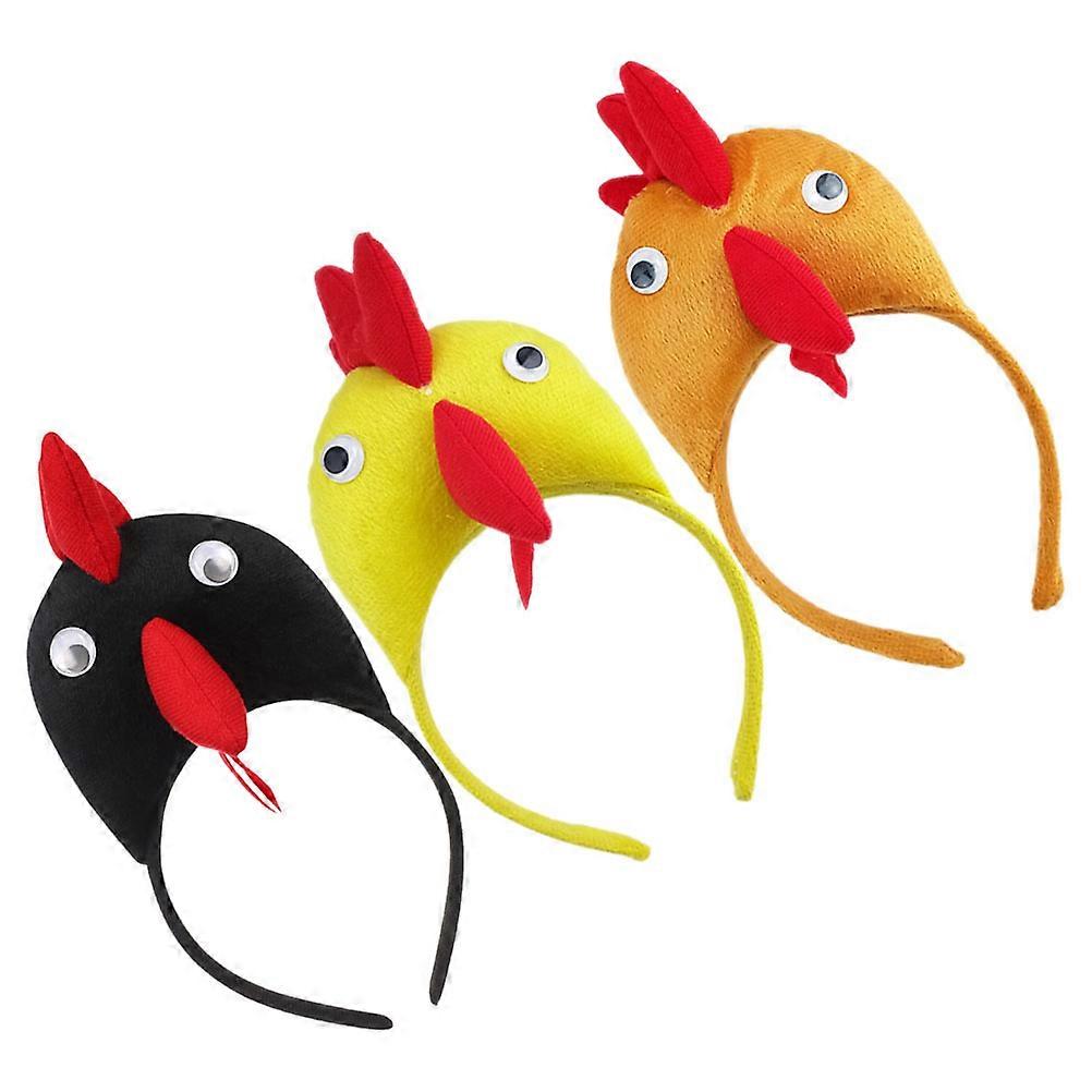 Assorted Color Rooster Headband for Parties and Festivals Made of PP Cotton, Comfortable Fit, Great for Cosplay