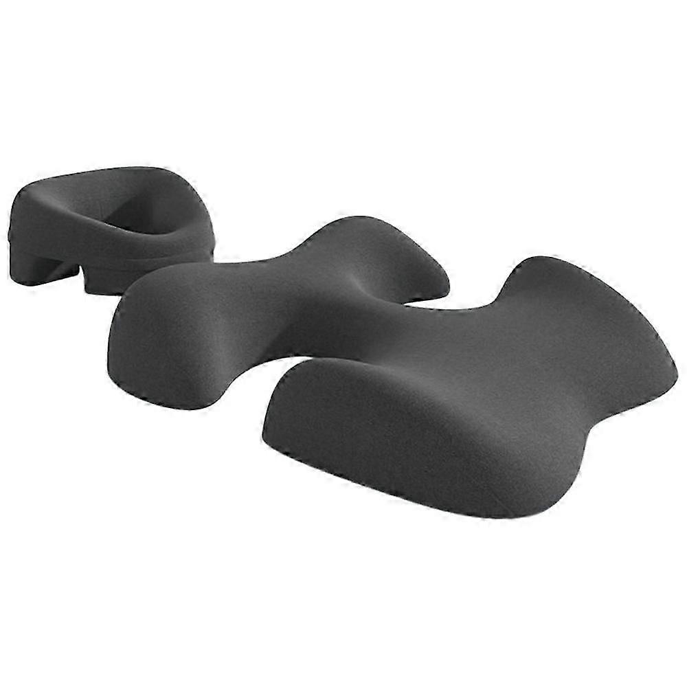 2-Pack Ergonomic Memory Foam Face Down Pillow - T-Shaped Chest Cushion for Spa
