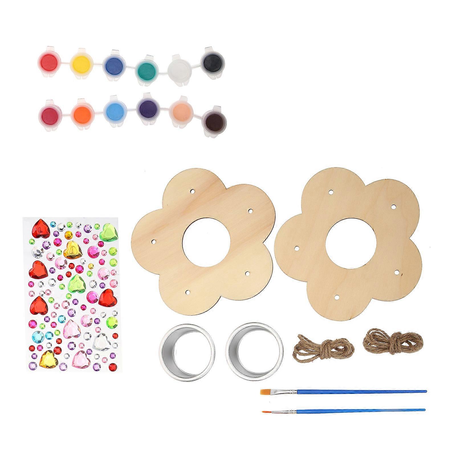 Rectangular Wood Crafts For Children Bird Feeding Activities Ideal For School And Kindergarten Settings 1 Set