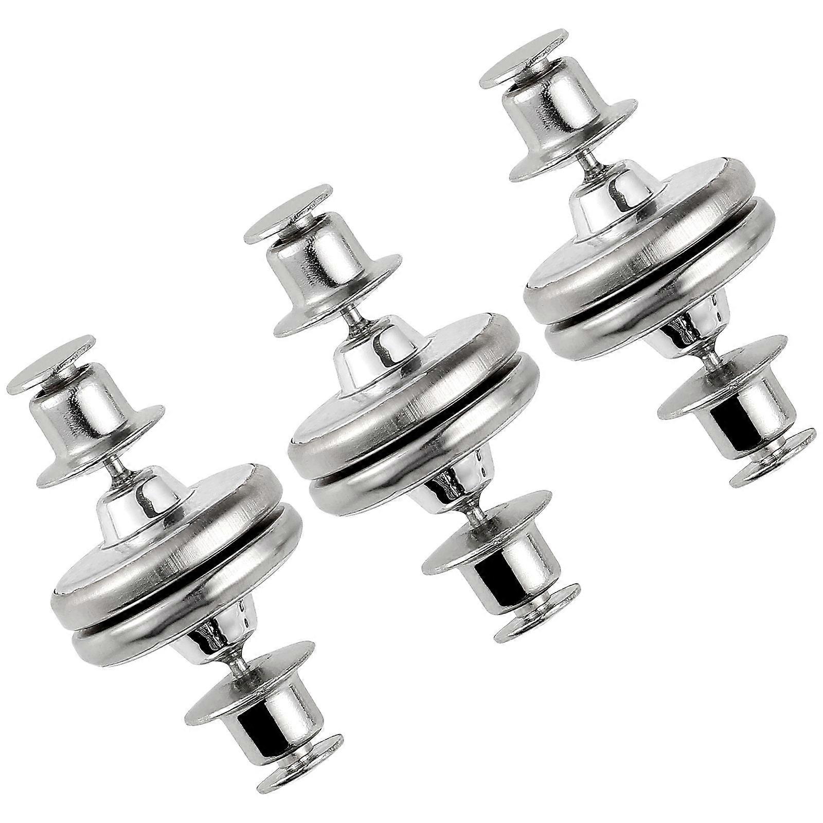 Stainless Steel Magnetic Buttons for Curtains with Prevent Light Leakage 3 Pairs