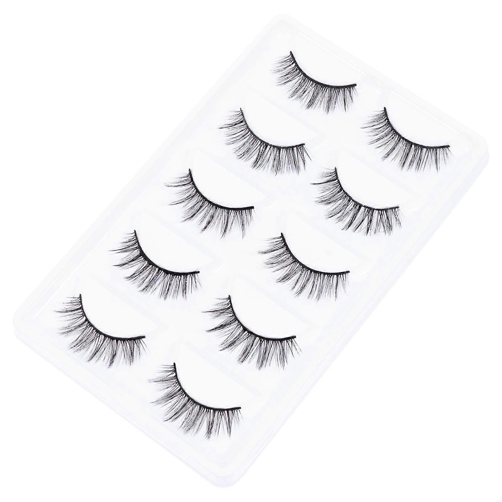 Long And Thick 5 Pairs Eyelash Enhancement Tools With Natural Look Perfect For Nightlife And Parties