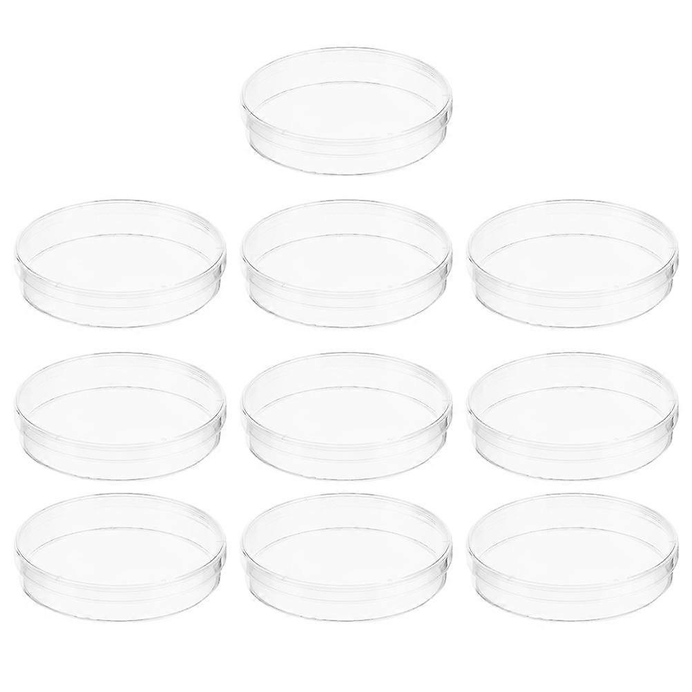 Plastic Petri Dishes with Lids for Storage Suitable for Laboratory Use and Chemistry Experiments 10pcs