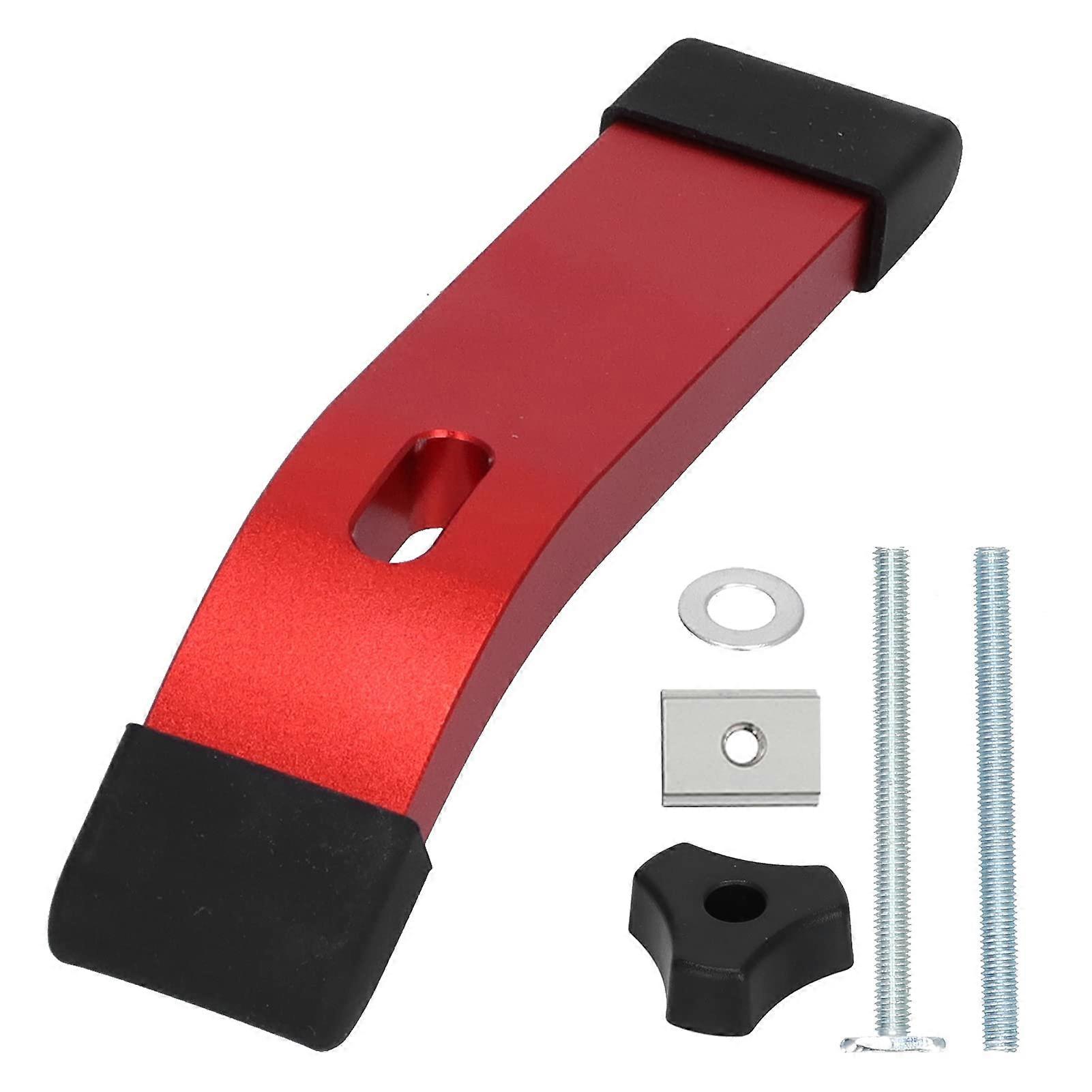 HoldDown Clamp Set, Aluminum Alloy HoldDown Clamp Kit for Woodworking, Metal HoldDown Clamp Set for HoldDown Clamp Tool (Red)