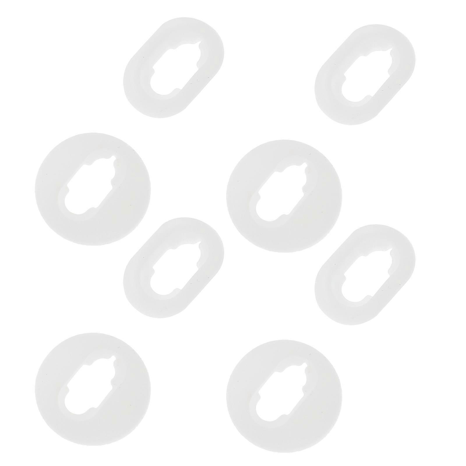 Silicone Earphone Tips 8PCS Comfortable Fit Replacement For Live White Color Exercise