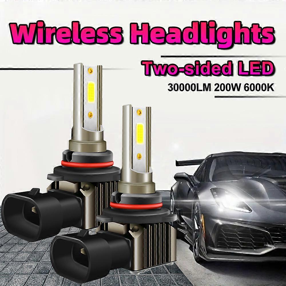 2Pcs 30000LM H7 H11 H8 LED Headlight 9005 9006 HB3 HB4 H4 Car Headlamp H10 9145 9140 H16 Auto Mini Fog Bulb 6000K 12V 200W Light