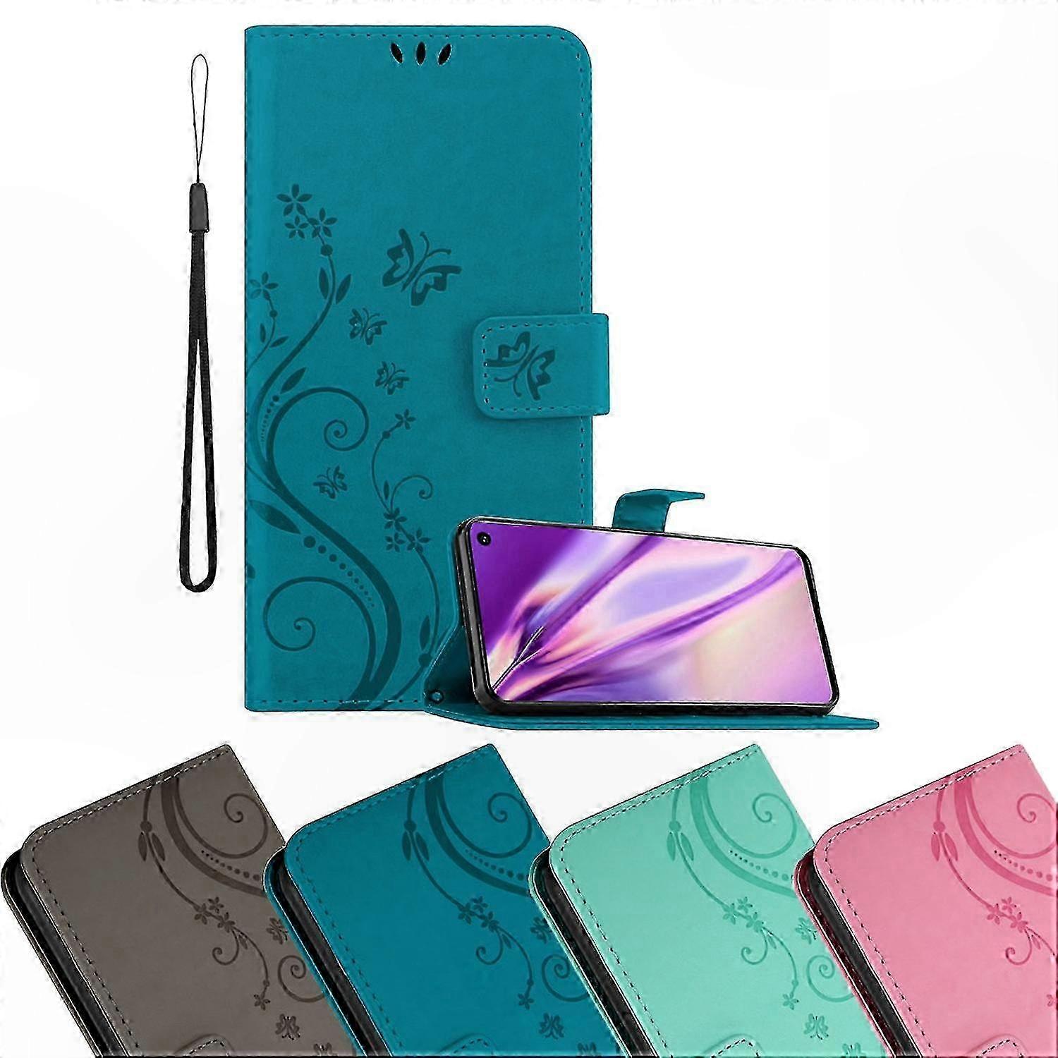 Floral Pattern Phone Case with Stand Function and Card Slot for Galaxy S10 5G