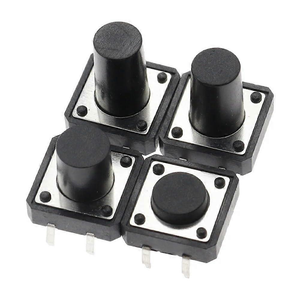 10PCS touch button switch micro switch 12x12 12 * 12 * 4.3mm 5mm 6 7 8 9 10 11 12mm 4pin touch switch(12X12X14MM)