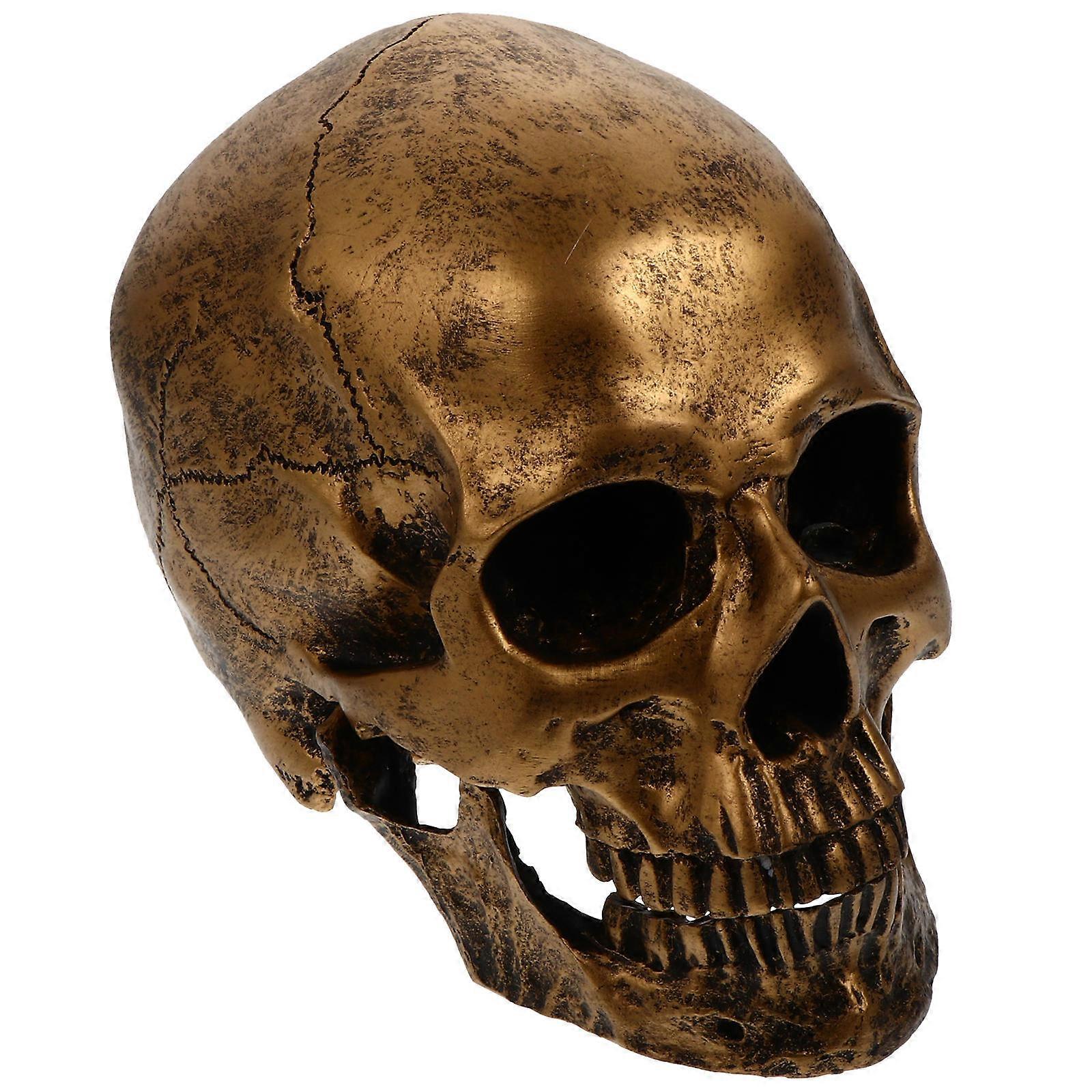 Decorative Resin Skull Sculpture for Table Decoration 1Pcs