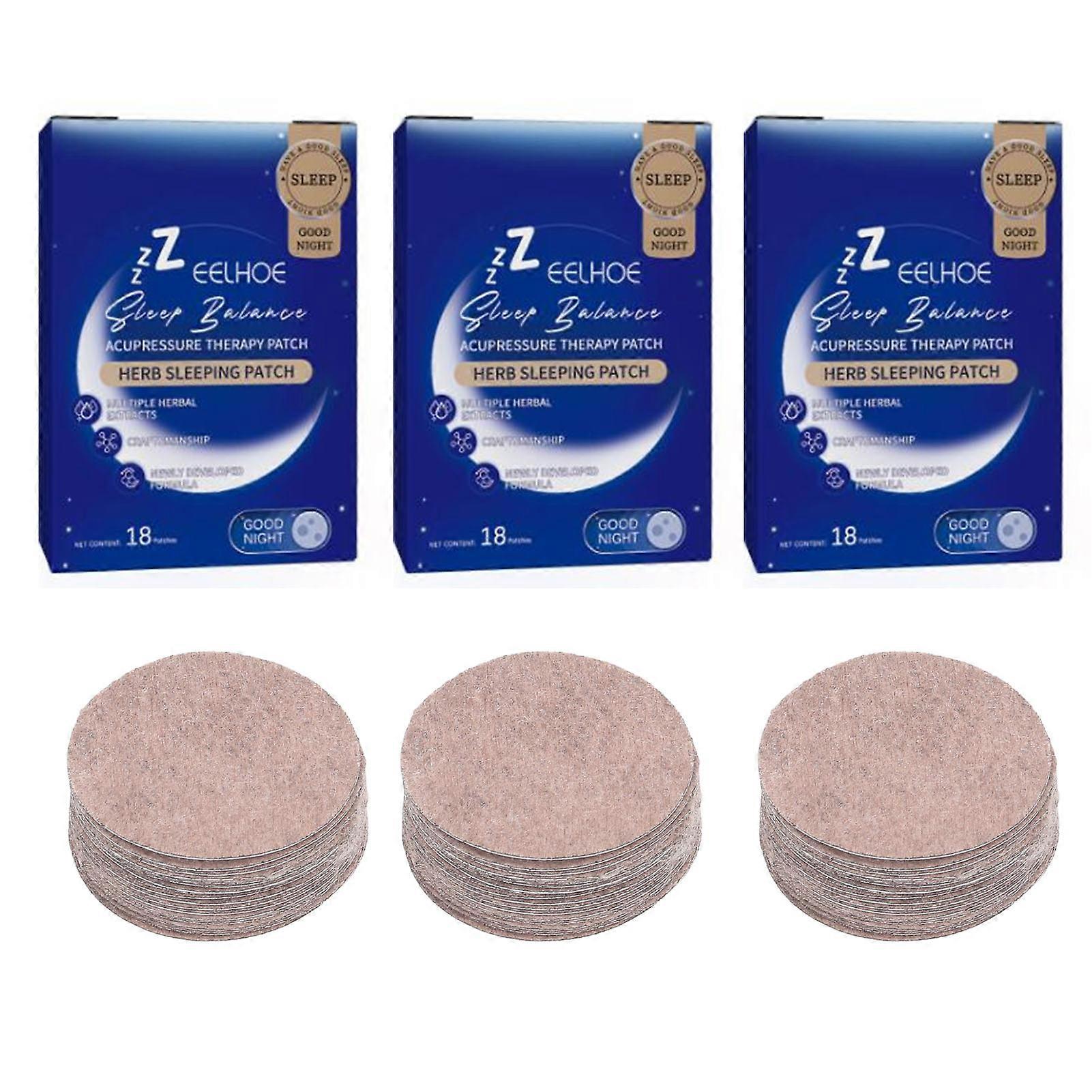 54 Pieces Sleep Patches Non Woven Fabric Relax Patch Round Sleeping Auxiliary Patch for Body Care