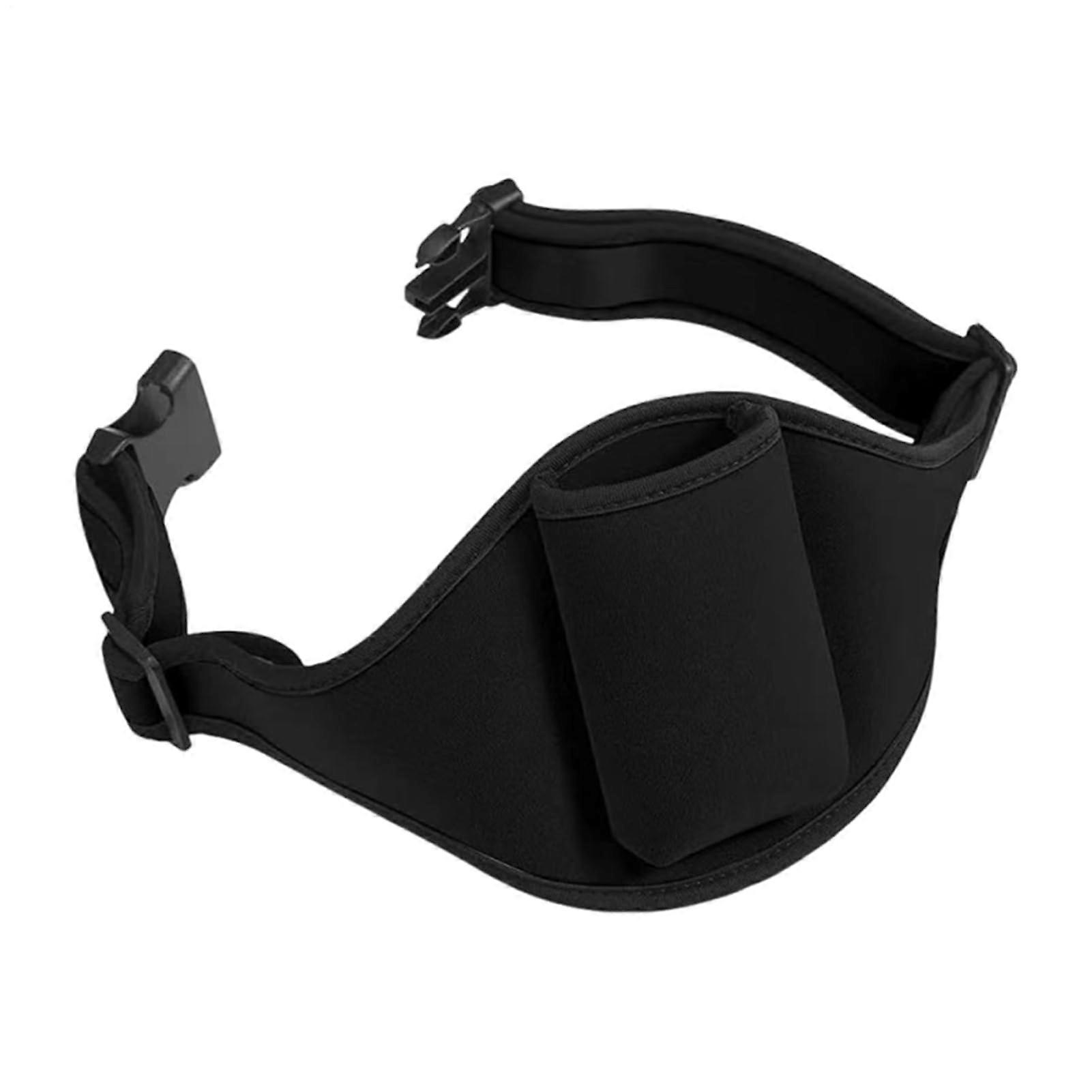 Microphone Belt with AntiDrop Strap  Running Straps  Neoprene MICS Carrier Bag  Black