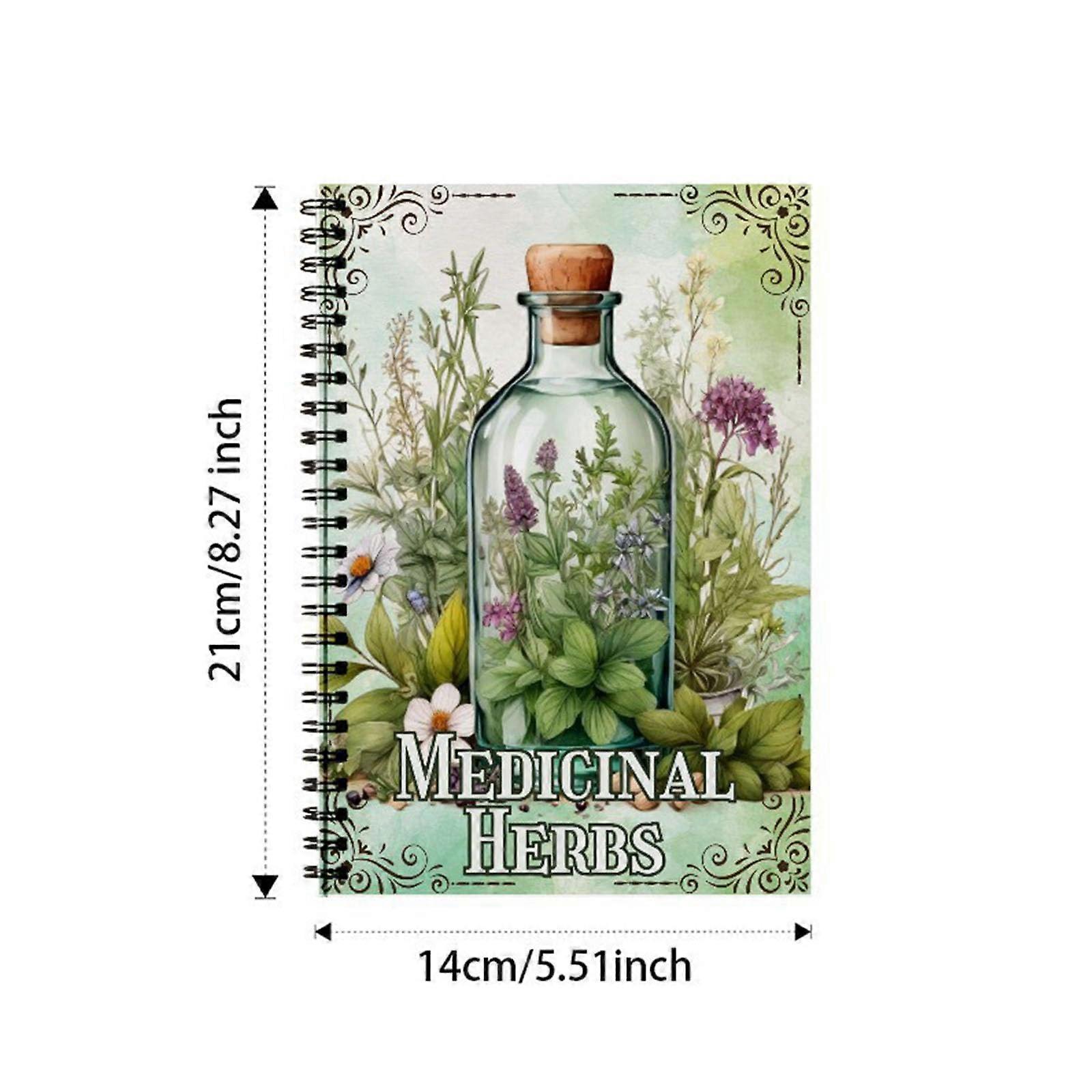 Herb Journal, Double Wire Binding, Notebook, Medicine, Herbs, Study Journal, Paper, Notebook, Medicinal Plant, Study Notebook, Plant