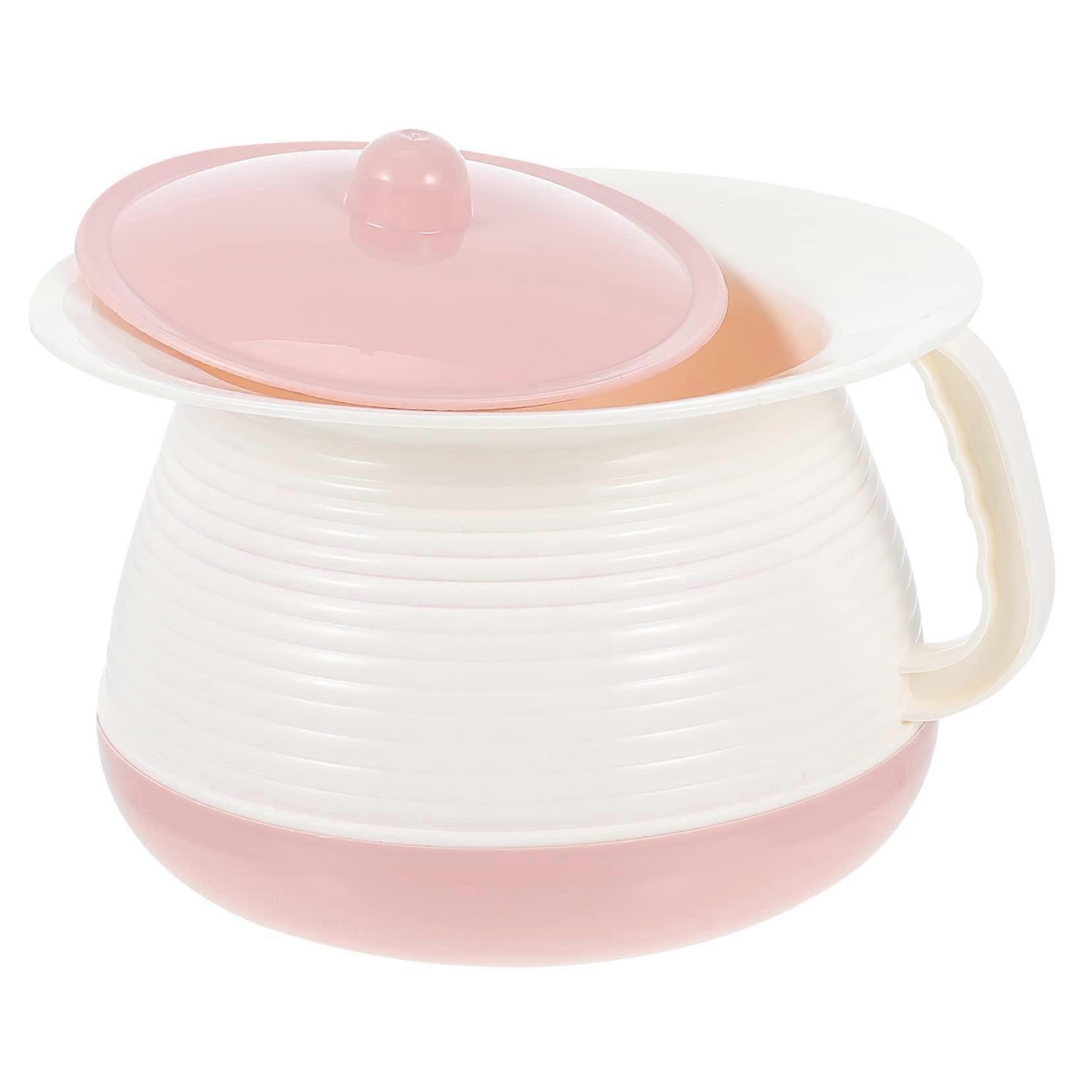 Portable Urinal with Lid – Lightweight and Spittoon for Seniors, for Home or Travel – NonSlip Design, Easy to Clean and Store.