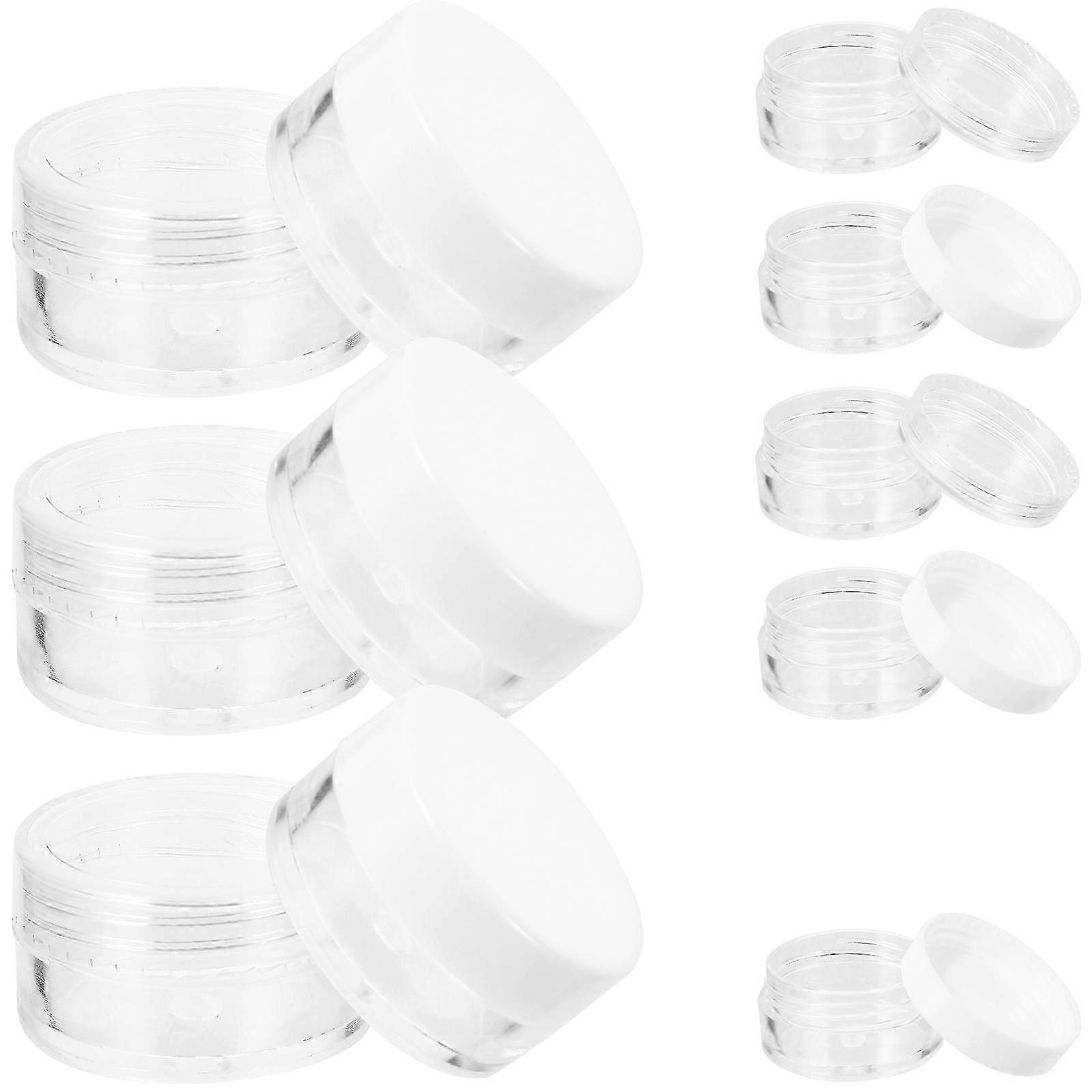 50Pcs Assorted Color Empty Cream Jars Round Containers For Artists Travel-Friendly Storage Options
