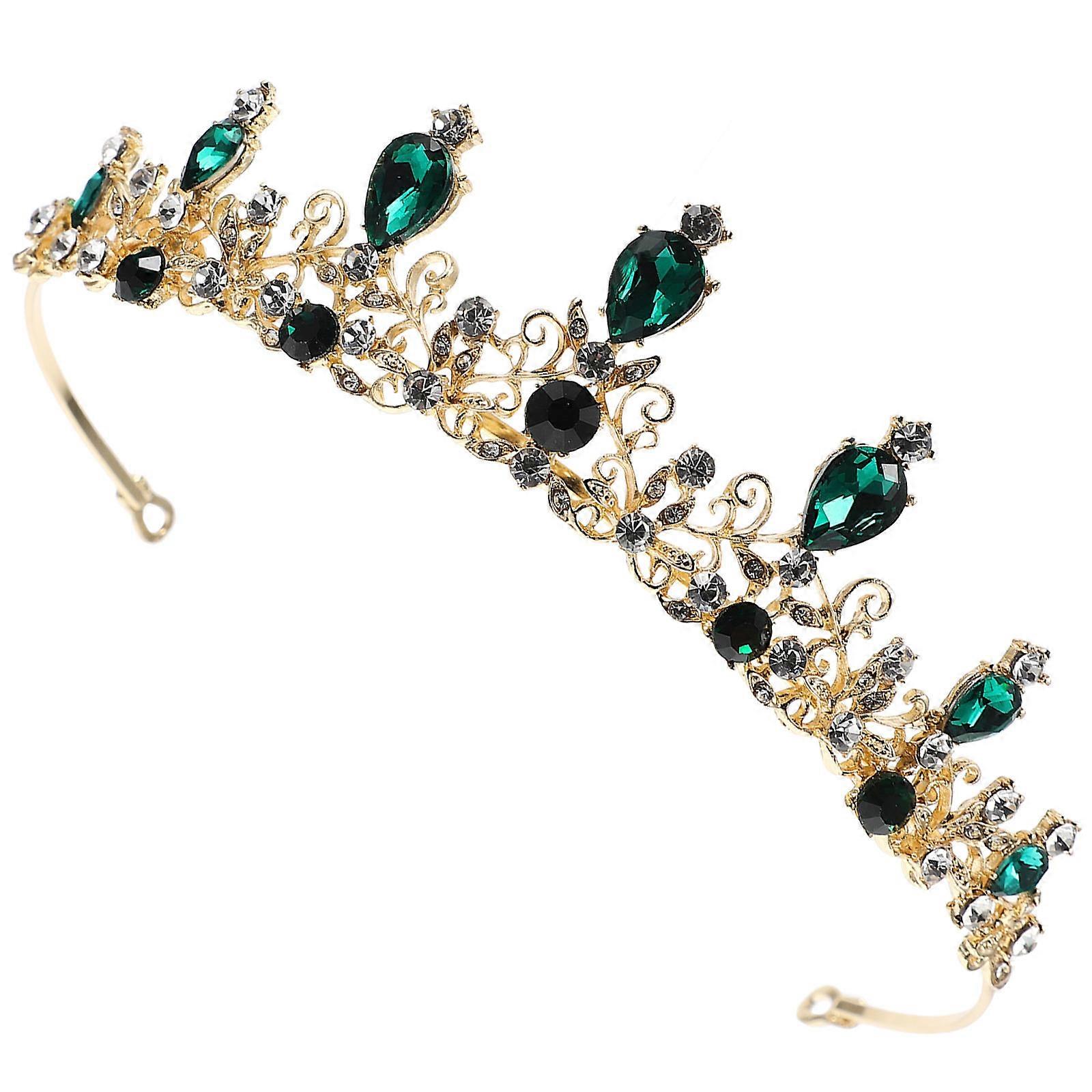 Here's a polished product description for your sparkling rhinestone crown headband:
**Sparkling Rhinestone Crown Headband for Brides – Elegant