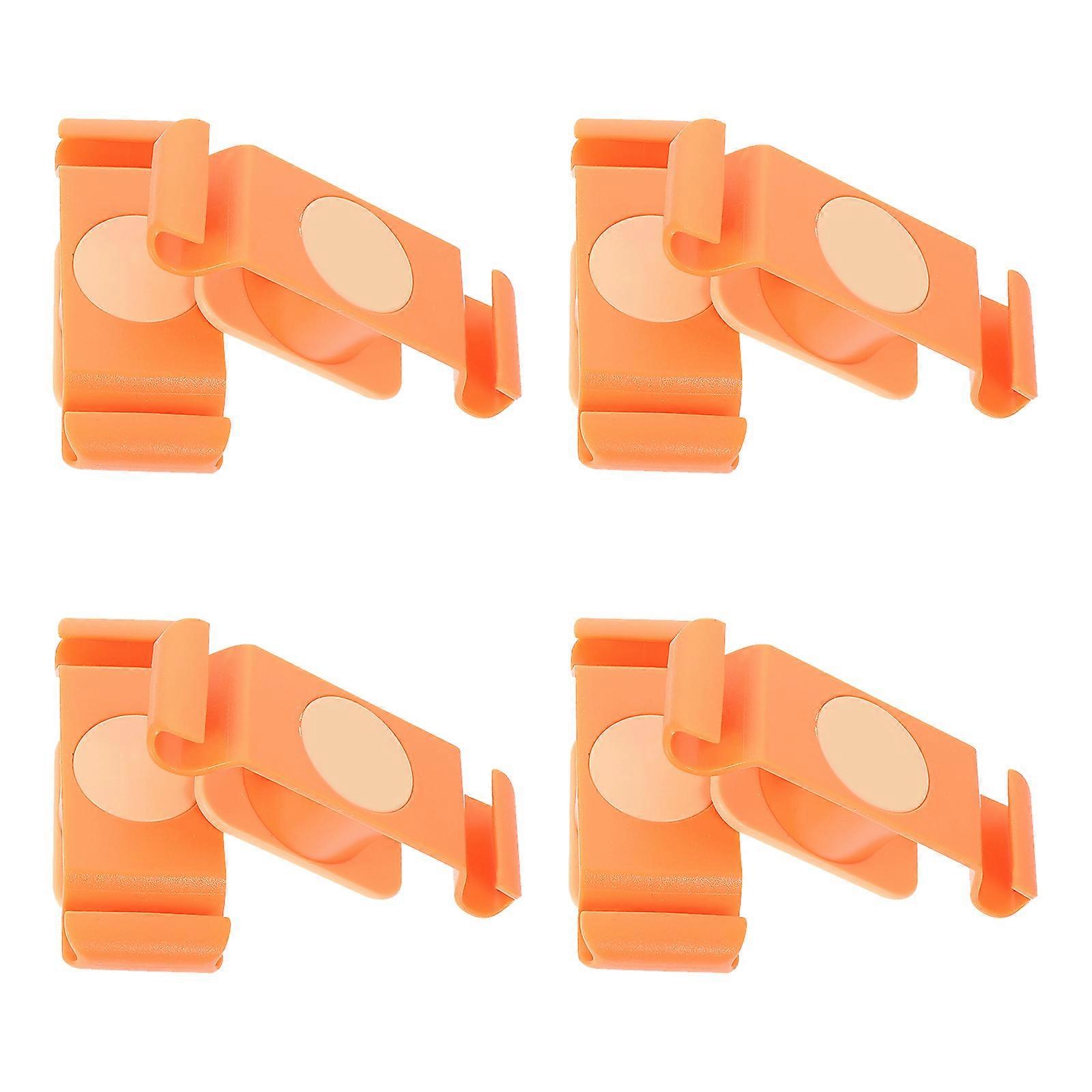 Adhesive Power Cord Holders for Kitchen Appliances Organize Cords with ABS Material Orange Color