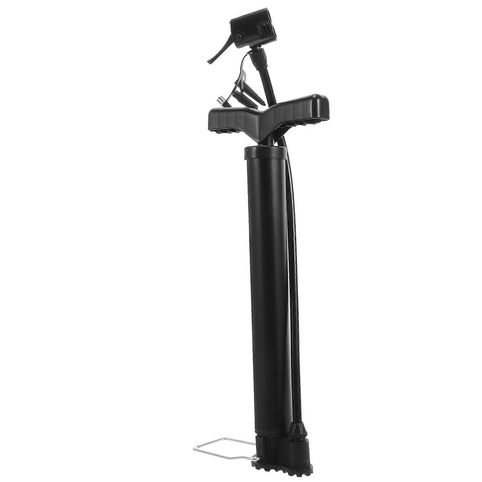 Portable Bike Pump for Inflation Versatile Steel Design Black Color Fits 4.5 Inches