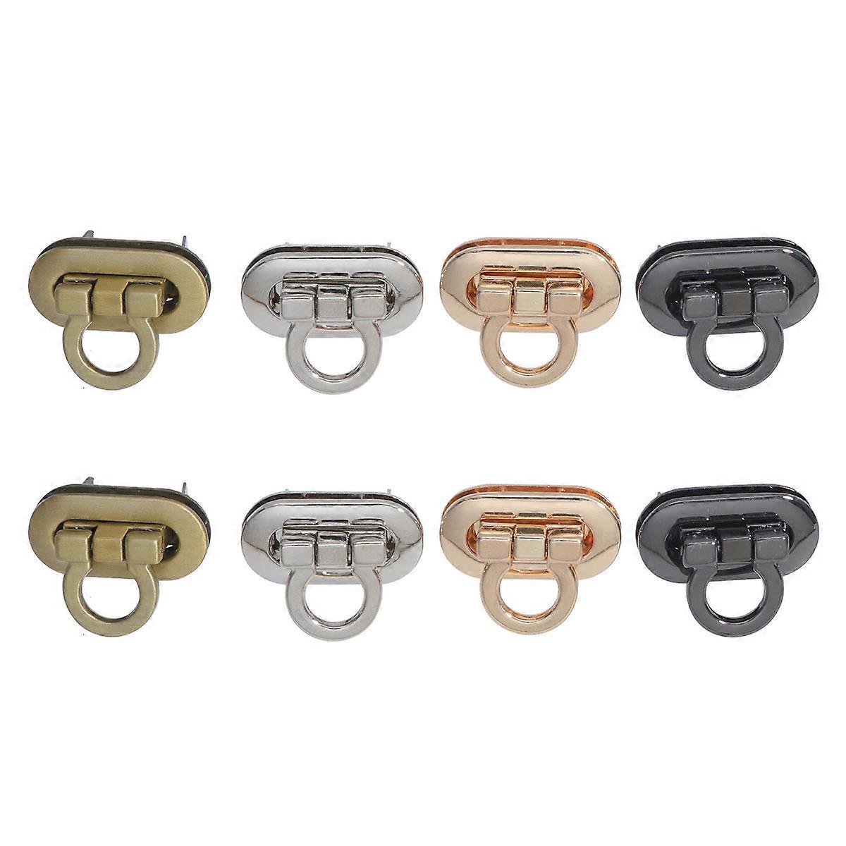 8 Pieces Zinc Alloy Bag Locks for Handbags and Clutches Fashion Assorted Color Lightweight