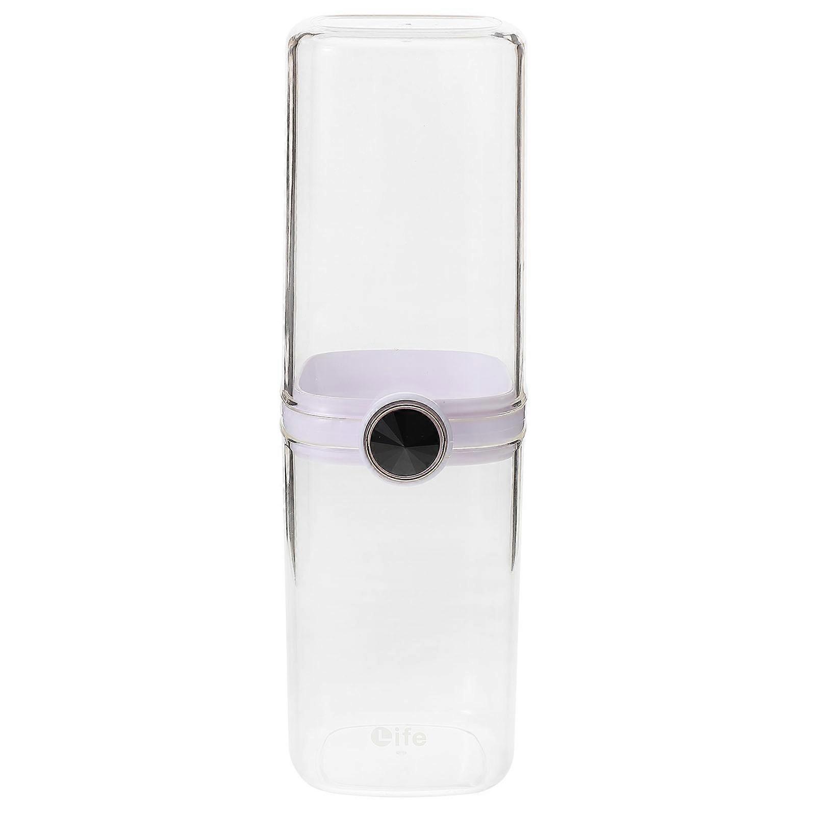 Transparent Portable Toothbrush Holder Cup for Travel – Lightweight Toothbrush Case with Toothpaste Storage