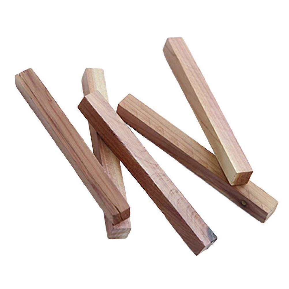 Cedar Blocks Clothes Storage 5 Pcs Natural Wood Rectangular Mildew Prevention Home Use 10 X 1 X 1 Cm