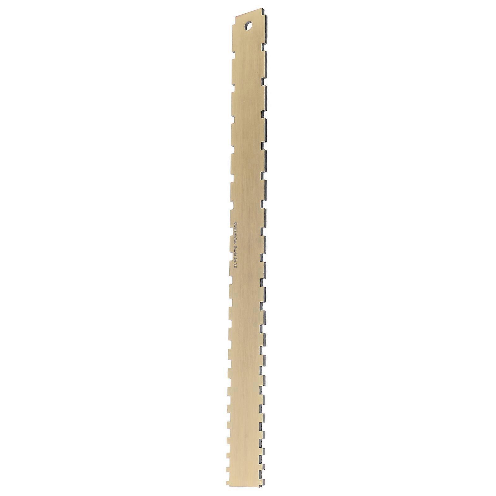 Guitar Maintenance Tool String Action Gauge Ruler For Guitar And Ukulele Players In Straight Notched Shape 1Pack