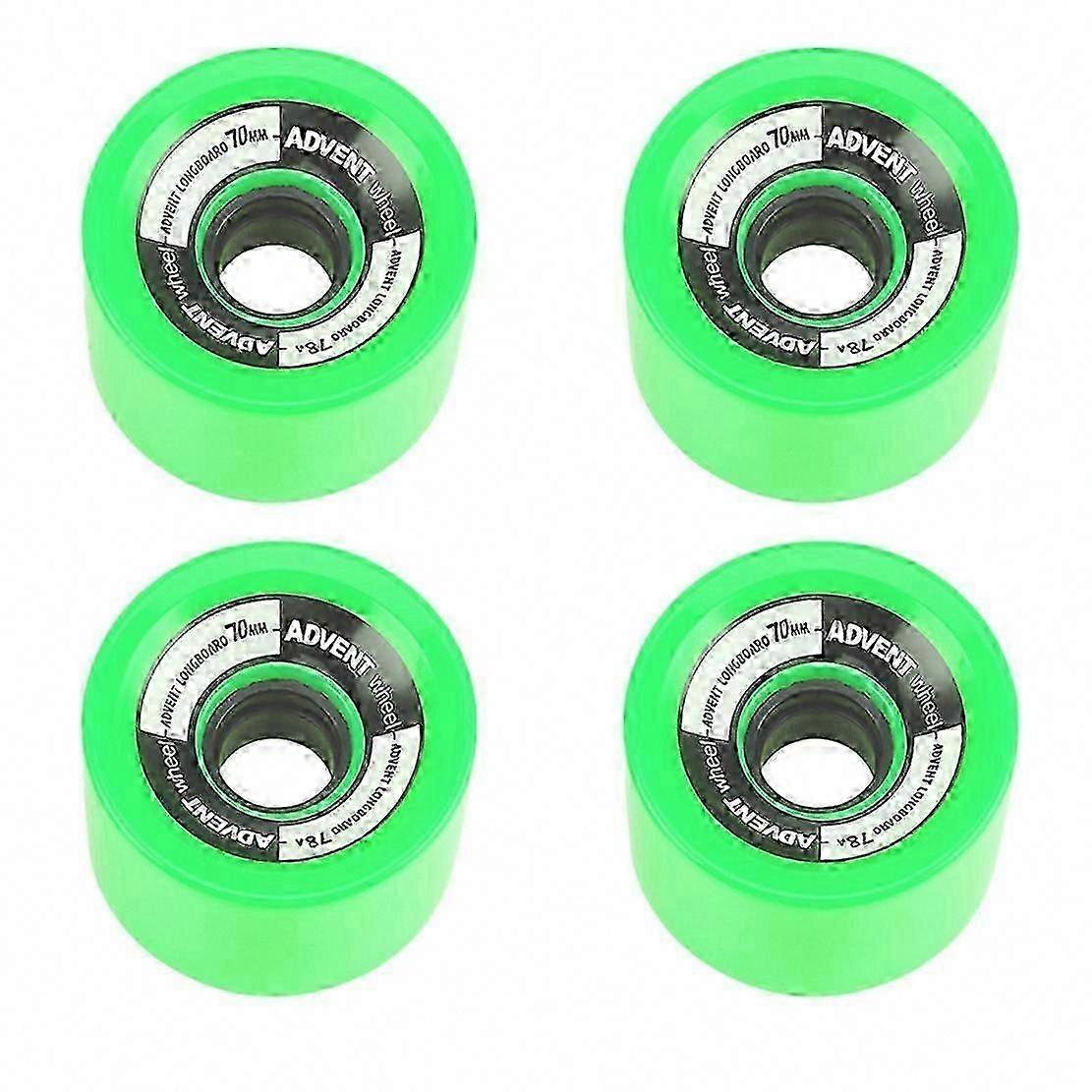 4Pcs 70X51mm 78A Skateboard Wheels - Solid Longboard Wheels for Roller Skating & Riding