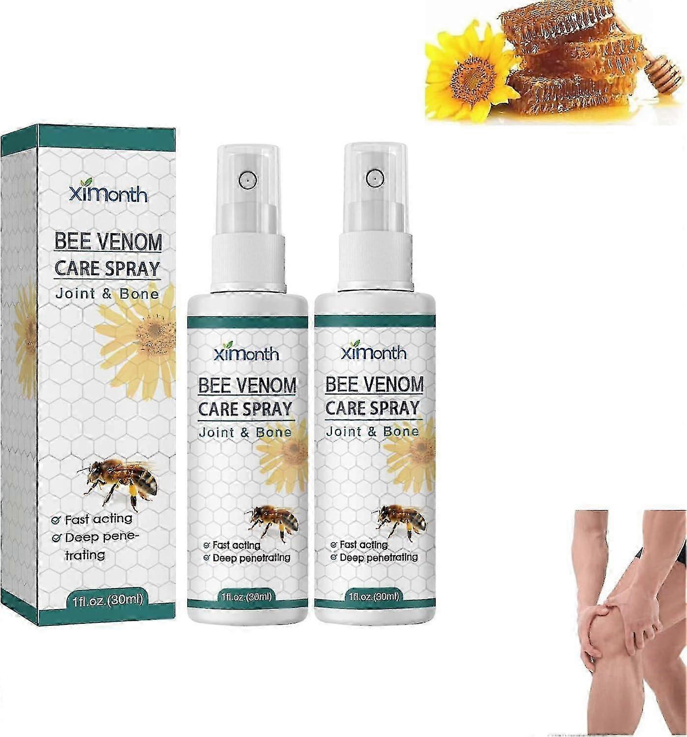 2個プロポリストリートメントスプレー、ニュージーランド蜂毒関節ケアスプレー、蜂毒ボディマッサージスプレー30ml