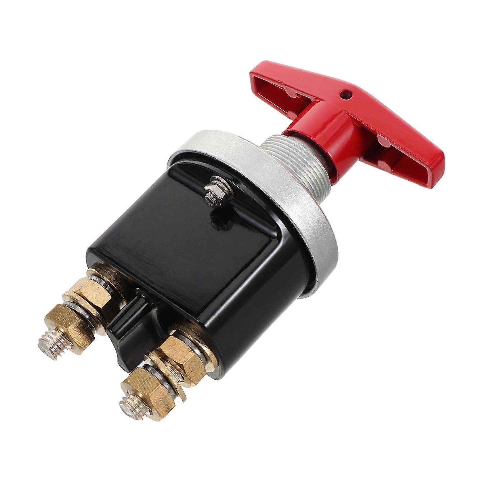 Battery Disconnect Switch with Handle, Waterproof Auto Kill Switch for Cars, Motorhomes, Boats – Easy Emergency Shutdown