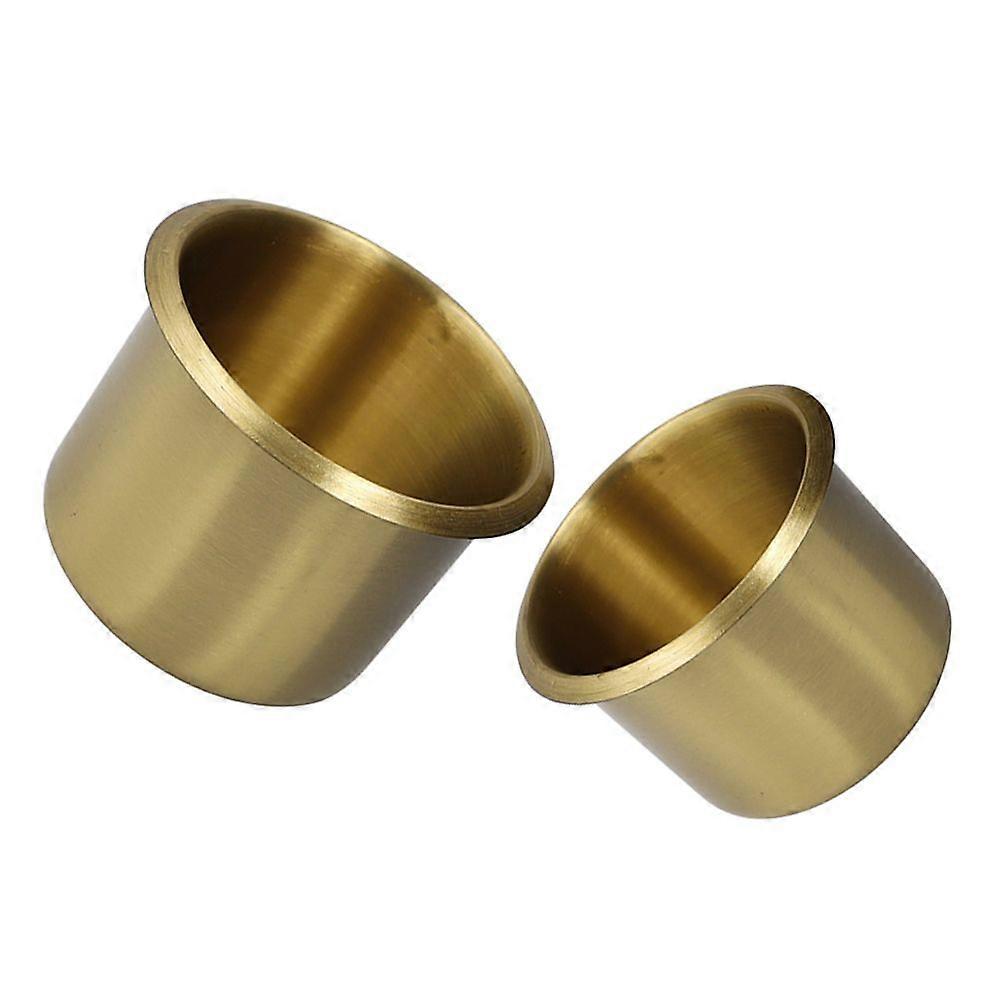 2 Pcs Metal Cup Holder Insert Sofa Recliner-Handles Cup Holder Insert Replacement Drinks Can Holder For Sofa Boat Rv Couch Car Trucks Table