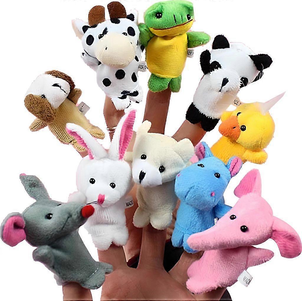 Finger Puppet Set 10 Pieces Finger Puppet Learning Play Finger Puppet Learning Toy Animals - Gift