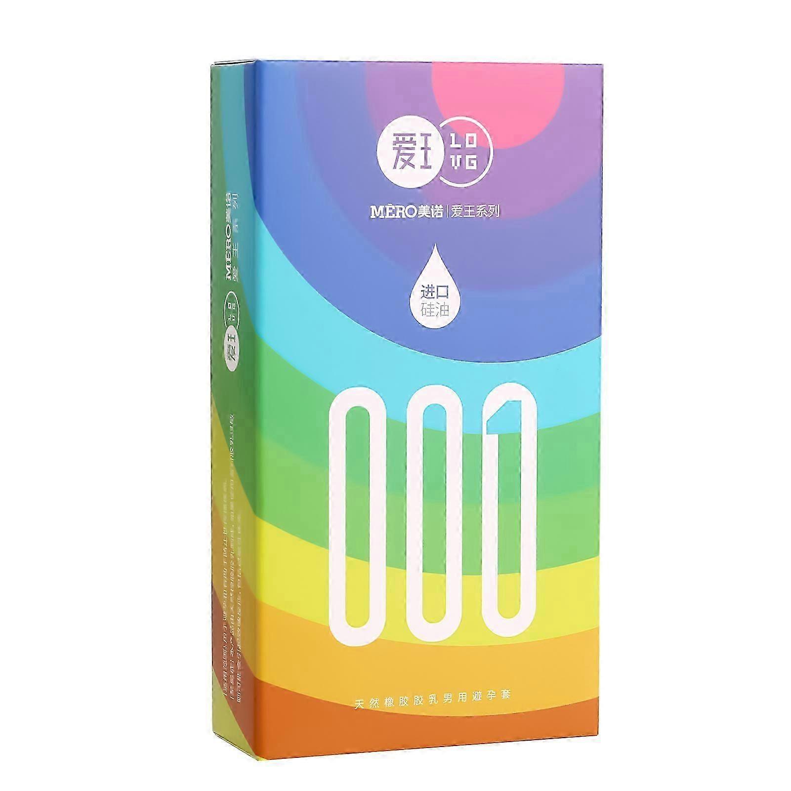 Ultra-Thin Latex Condoms (10-Pack) - Longer Lasting with Real Skin Feel for Romantic Nights
