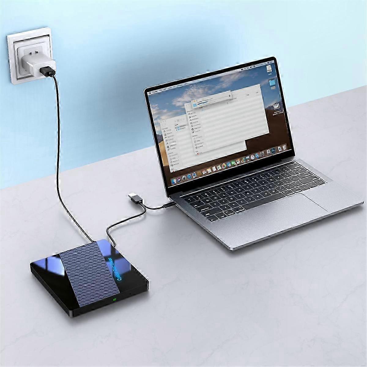 7 in 1 USB 3.0 Type C External CD DVD RW Optical Drive Portable DVD Player Burner Reader USB Hub for PC Laptop