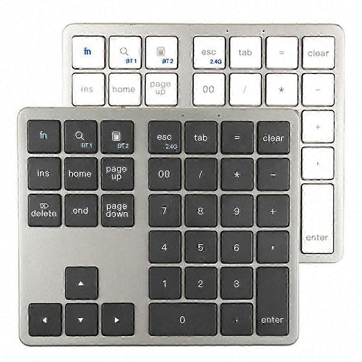 2.4G Bluetooth Number Pad Ultra-Thin Wireless Numpad USB Rechargeable for iOS Android Windows