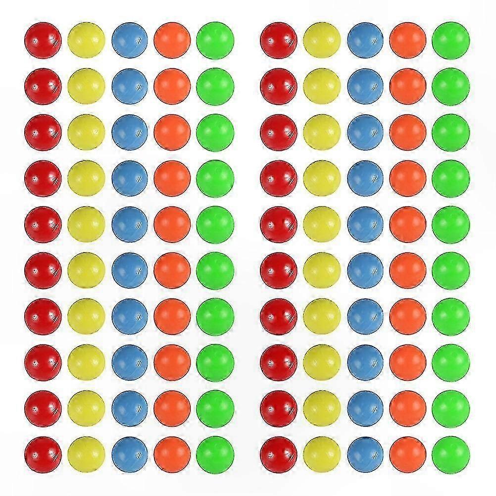 100 Count Assorted Color Plastic Balls for Probability and Counting Activities (5 Colors)